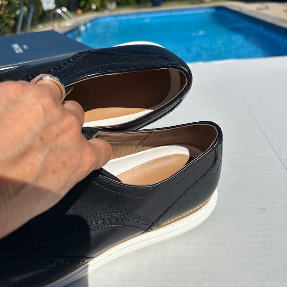 Cole Haan Black Wingtip Oxford Men’s 11 Barely Worn Shoes - Picture 6 of 10